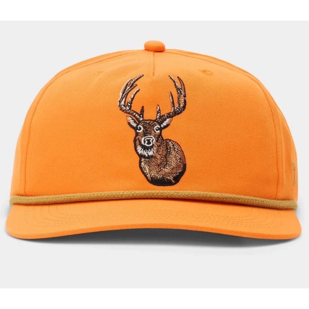 Duck Camp Whitetail Grandpa Hat Blaze Orange Deer Embroidered Snapback hunting